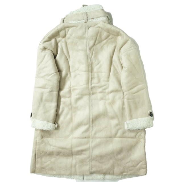 新品 no brand ノーブランド フェイクムートンダッフルコート L ベージュ 裏ボア アウター h100 |  | 01