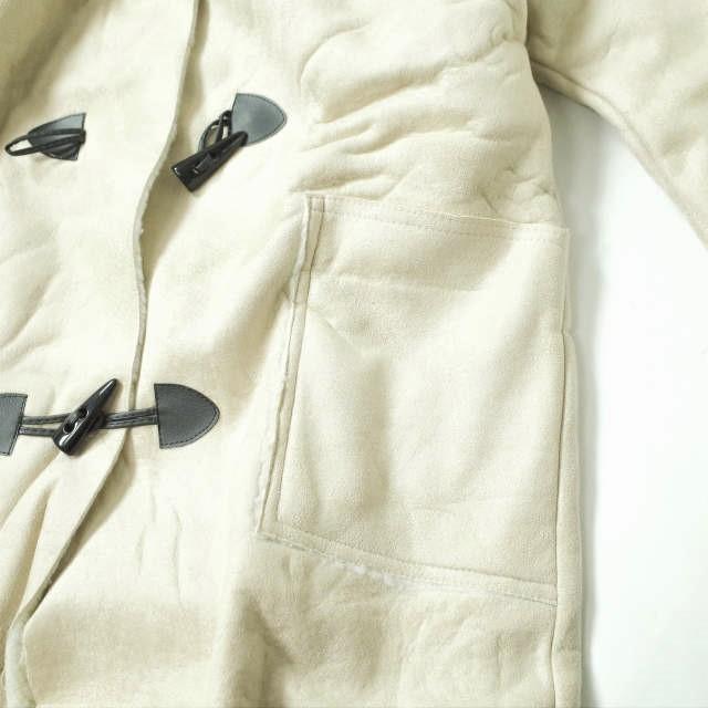 新品 no brand ノーブランド フェイクムートンダッフルコート L ベージュ 裏ボア アウター h100 |  | 04