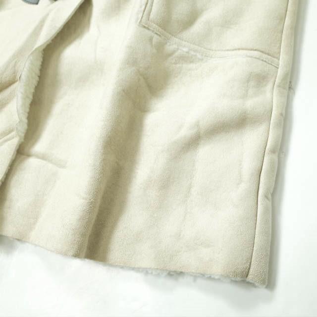 新品 no brand ノーブランド フェイクムートンダッフルコート L ベージュ 裏ボア アウター h101 |  | 06