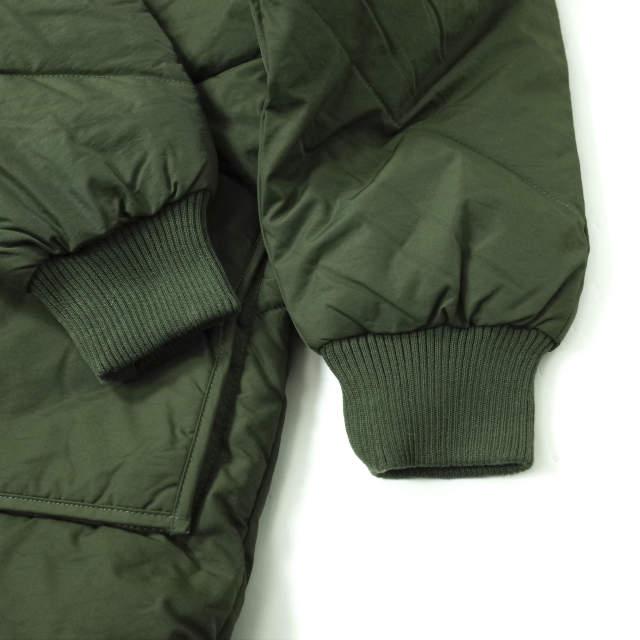 新品 no brand ノーブランド ファー付きフーデッドダウンコート M OLIVE 中綿 MA-1 アウター h103 |  | 05