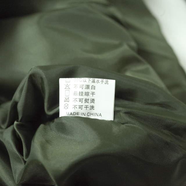 新品 no brand ノーブランド ファー付きフーデッドダウンコート M OLIVE 中綿 MA-1 アウター h103 |  | 08