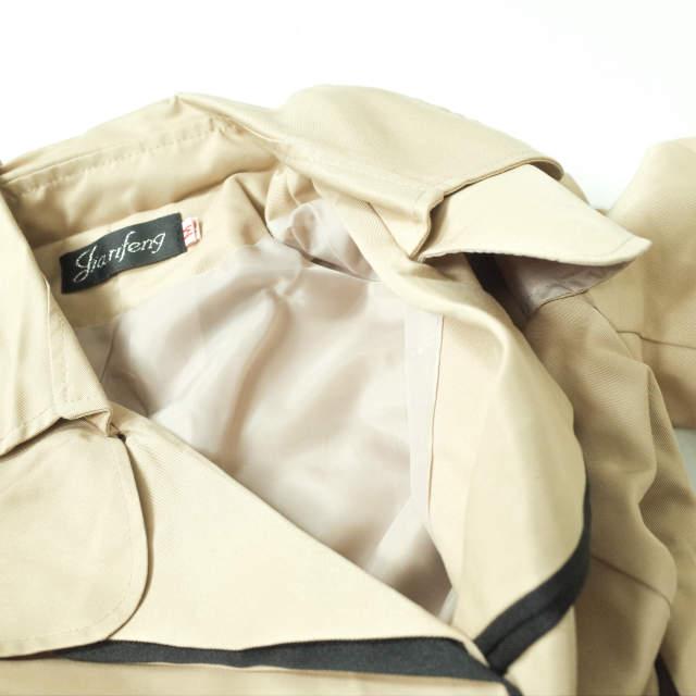 新品 no brand ノーブランド ツイル トレンチコート M ベージュ アウター h108 |  | 07