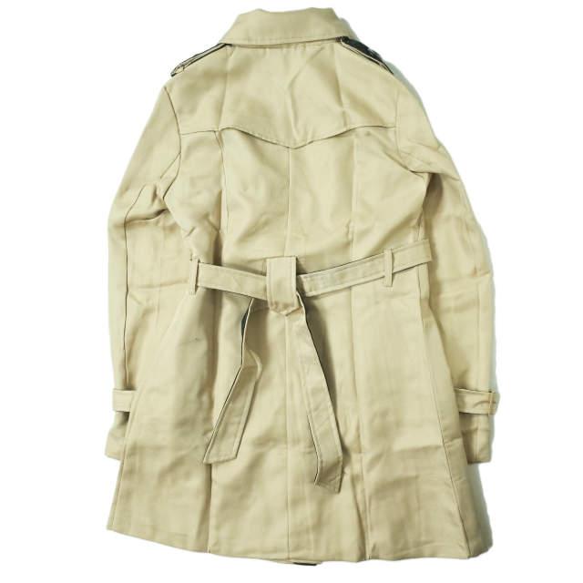 新品 no brand ノーブランド ツイル トレンチコート L ベージュ アウター h110 |  | 01
