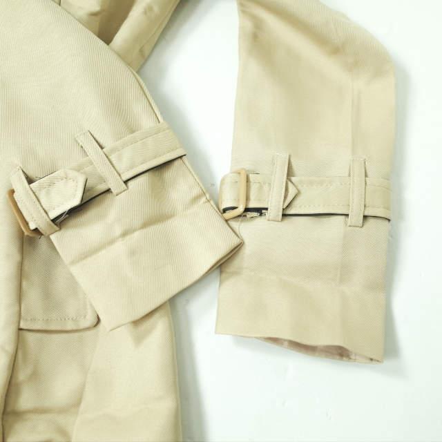 新品 no brand ノーブランド ツイル トレンチコート M ベージュ アウター h111 |  | 04