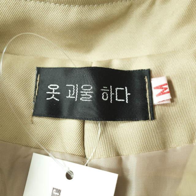 新品 no brand ノーブランド ツイル トレンチコート M ベージュ アウター h111 |  | 06
