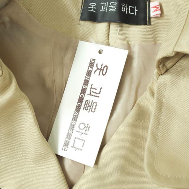 新品 no brand ノーブランド ツイル トレンチコート M ベージュ アウター h111 |  | 07