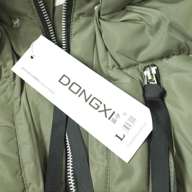 新品 no brand ノーブランド ボア付き フーデッドミリタリーダウンコート L OLIVE 中綿 ZIP アウター h124 |  | 02