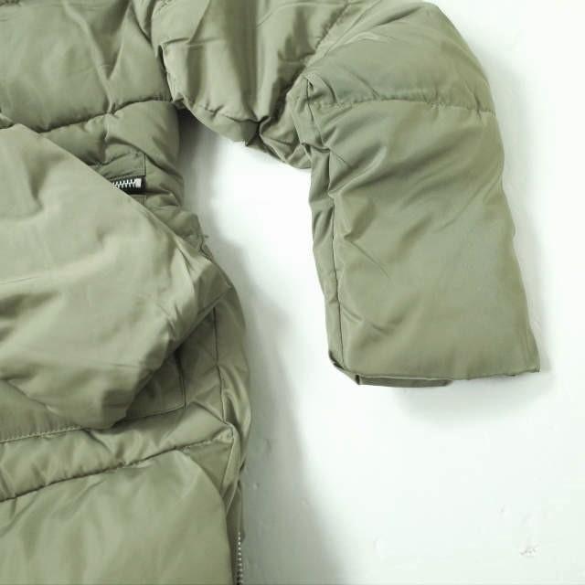 新品 no brand ノーブランド ボア付き フーデッドミリタリーダウンコート L OLIVE 中綿 ZIP アウター h124 |  | 04