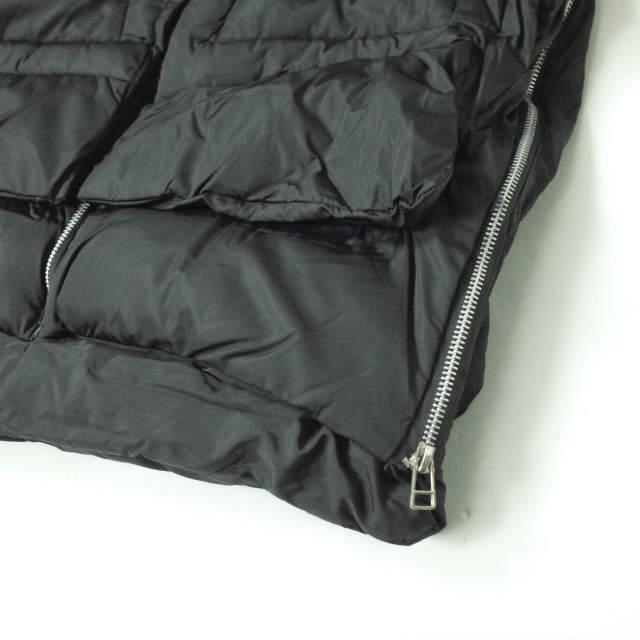 新品 no brand ノーブランド ボア付き フーデッドミリタリーダウンコート L BLACK 中綿 ZIP アウター h125 |  | 05