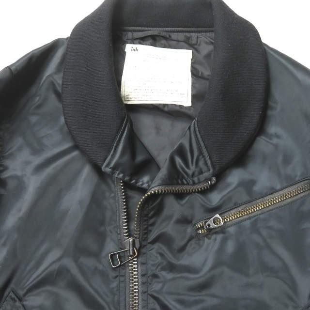 ink インク 日本製 Remake MA-1 Jacket リメイクライダースジャケット S ブラック フライト ブルゾン アウター ☆☆j1786s |  | 04