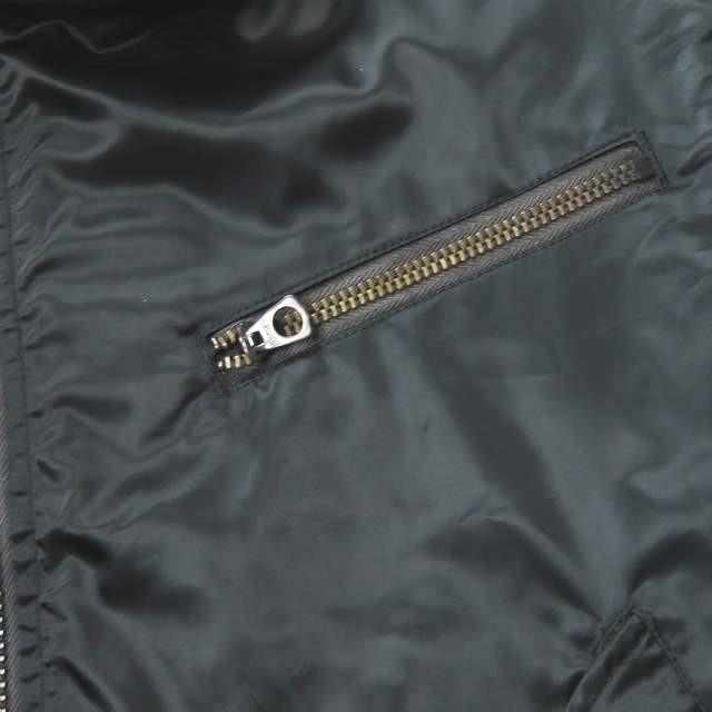 ink インク 日本製 Remake MA-1 Jacket リメイクライダースジャケット S ブラック フライト ブルゾン アウター ☆☆j1786s |  | 05