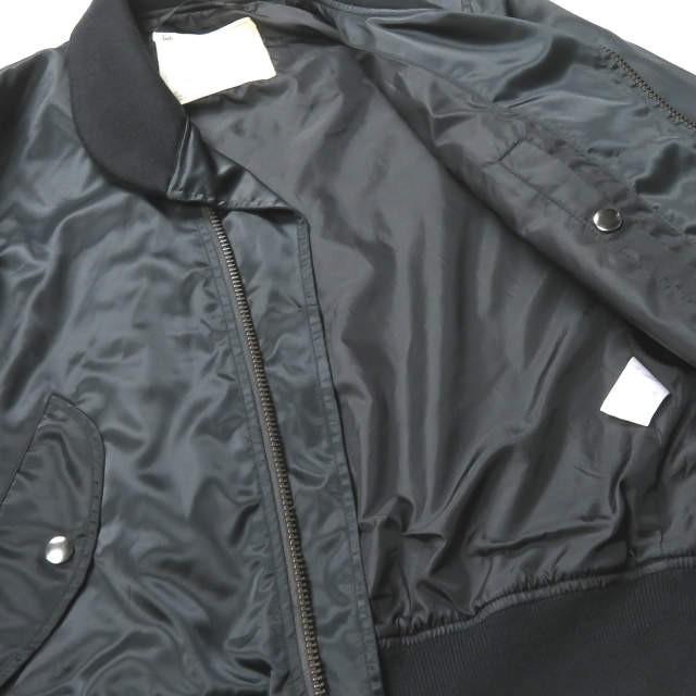 ink インク 日本製 Remake MA-1 Jacket リメイクライダースジャケット S ブラック フライト ブルゾン アウター ☆☆j1786s |  | 08