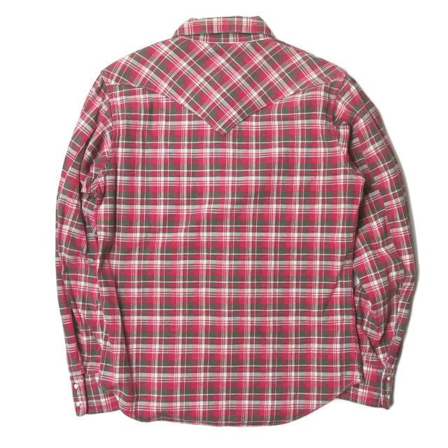 カトー KATO 日本製 チェックウエスタンシャツ KS-070830-19107 S ピンク 長袖 フランネル トップス |  | 01