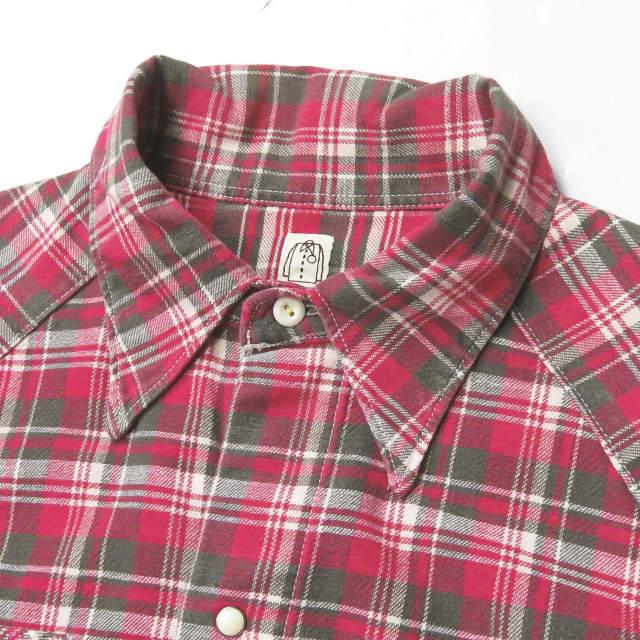 カトー KATO 日本製 チェックウエスタンシャツ KS-070830-19107 S ピンク 長袖 フランネル トップス |  | 03