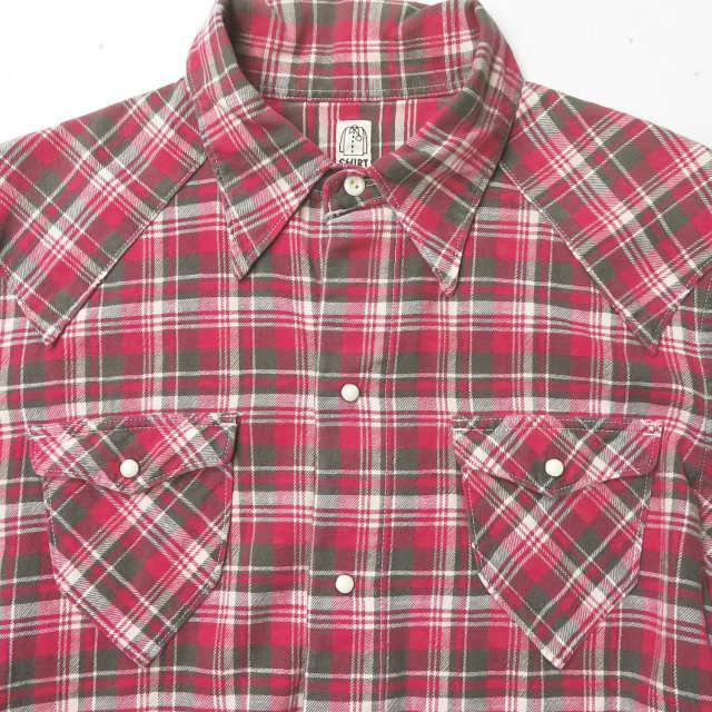 カトー KATO 日本製 チェックウエスタンシャツ KS-070830-19107 S ピンク 長袖 フランネル トップス |  | 04