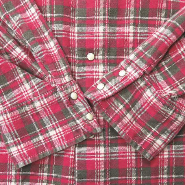カトー KATO 日本製 チェックウエスタンシャツ KS-070830-19107 S ピンク 長袖 フランネル トップス |  | 05
