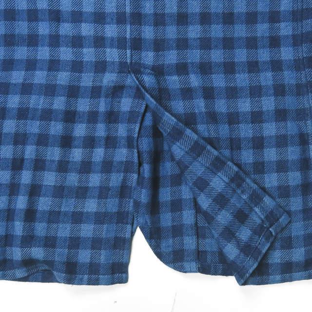 UMIT BENAN ウミットベナン コットンチェックシャツジャケット＆バミューダショーツ 44 ネイビー セットアップ ☆☆j2061s |  | 10
