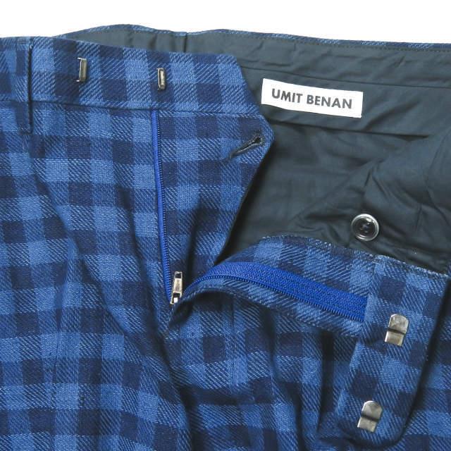 UMIT BENAN ウミットベナン コットンチェックシャツジャケット＆バミューダショーツ 44 ネイビー セットアップ ☆☆j2061s |  | 11