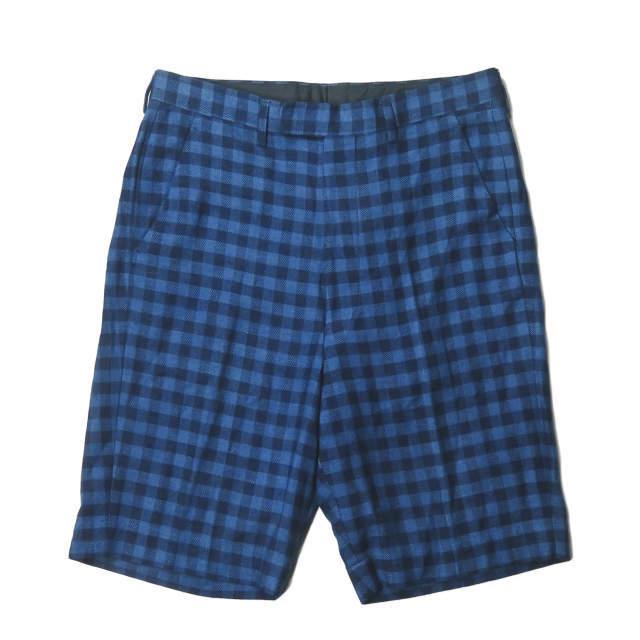 UMIT BENAN ウミットベナン コットンチェックシャツジャケット＆バミューダショーツ 44 ネイビー セットアップ ☆☆j2061s |  | 03
