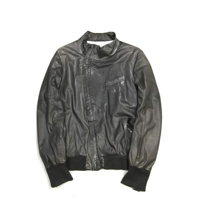 ディーゼルブラックゴールド Diesel Black Gold ラムレザーハイネックブルゾン S ダークブラウン ラウンドジップ アウター J2126 Loopヤフーショッピング店 通販 Yahoo ショッピング