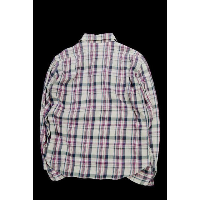 KATO カトー 日本製 コットンフランネルチェックBDシャツ S ベージュ 長袖 トップス j2203 |  | 01