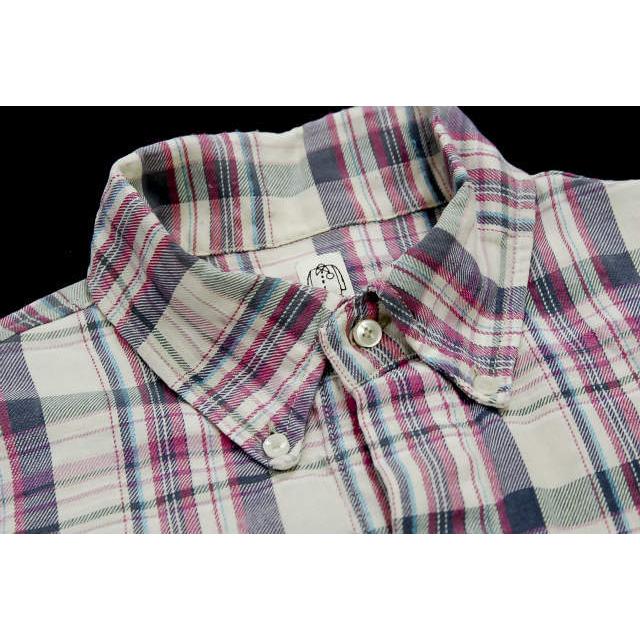 KATO カトー 日本製 コットンフランネルチェックBDシャツ S ベージュ 長袖 トップス j2203 |  | 03