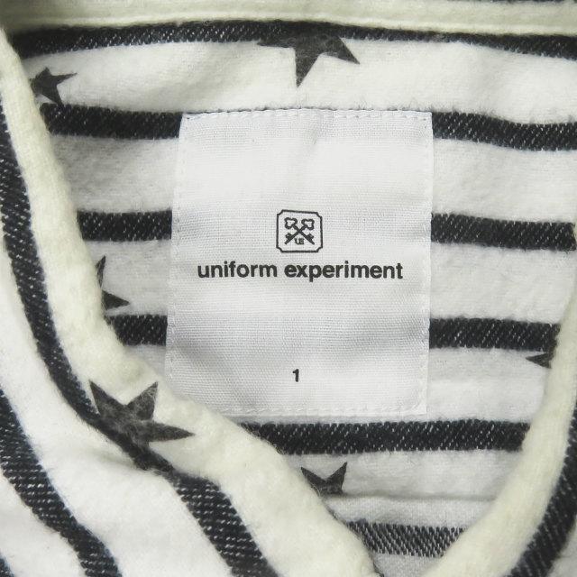 uniform experiment ユニフォームエクスペリメント STAR BORDER FLANNEL B.D SHIRT スターボーダーフランネルBDシャツ 1 長袖 ☆☆j2404s |  | 02