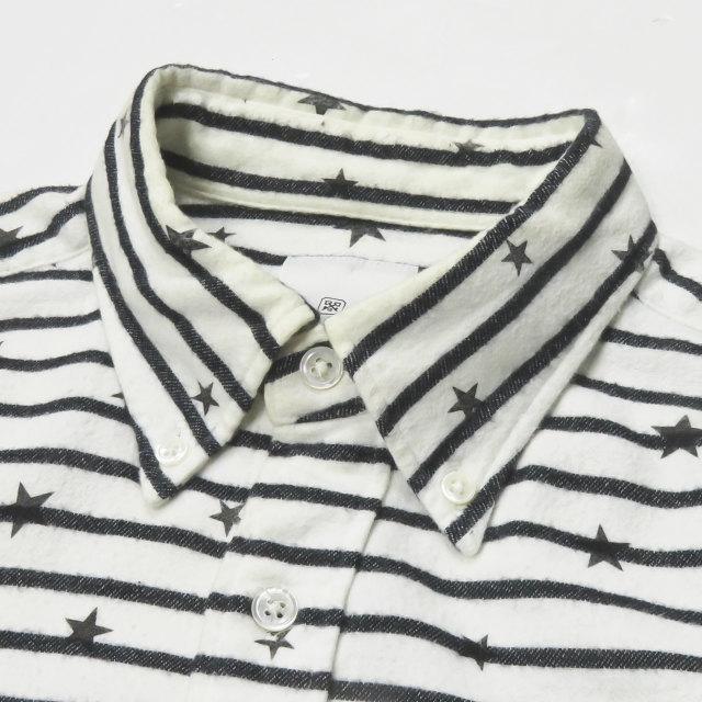 uniform experiment ユニフォームエクスペリメント STAR BORDER FLANNEL B.D SHIRT スターボーダーフランネルBDシャツ 1 長袖 ☆☆j2404s |  | 05