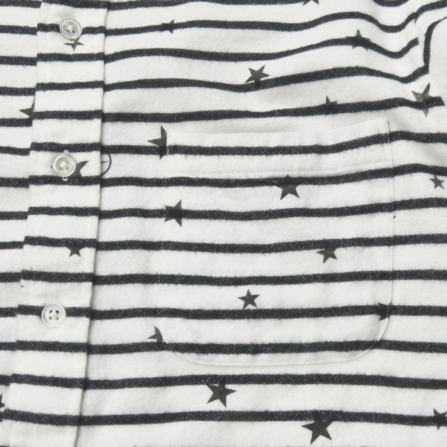 uniform experiment ユニフォームエクスペリメント STAR BORDER FLANNEL B.D SHIRT スターボーダーフランネルBDシャツ 1 長袖 ☆☆j2404s |  | 06