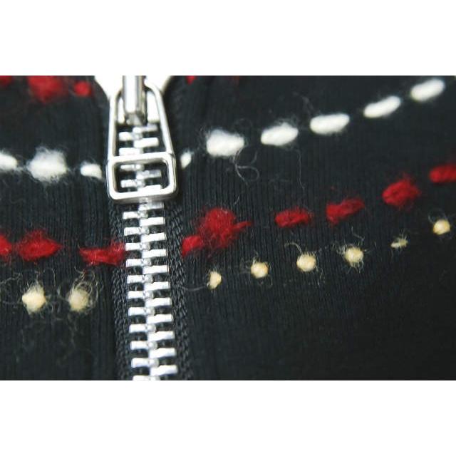 miraco ミラコ 日本製 ステッチ刺繍 スウェットジップパーカー S ブラック ダブルジップ トップス ☆☆j2611 |  | 05