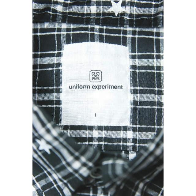 uniform experiment ユニフォームエクスペリメント STAR PRINT B.D SHIRT  スタープリントチェックBDシャツ UE-156077 1 ブラック ☆j2612 |  | 02