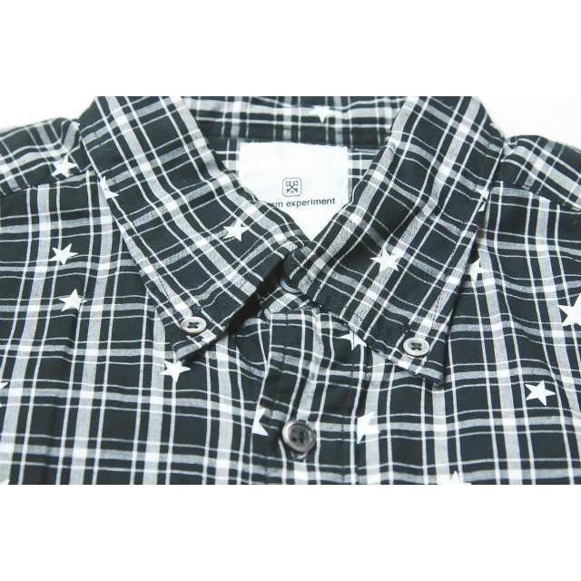 uniform experiment ユニフォームエクスペリメント STAR PRINT B.D SHIRT  スタープリントチェックBDシャツ UE-156077 1 ブラック ☆j2612 |  | 03