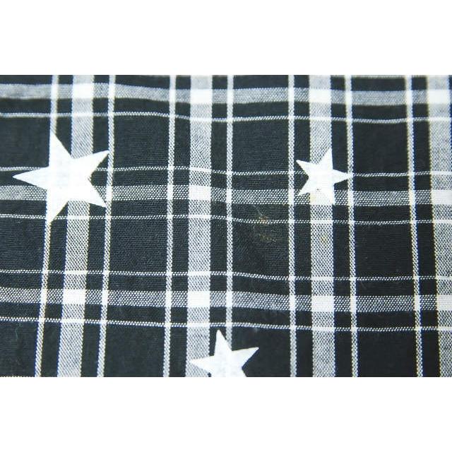uniform experiment ユニフォームエクスペリメント STAR PRINT B.D SHIRT  スタープリントチェックBDシャツ UE-156077 1 ブラック ☆j2612 |  | 07