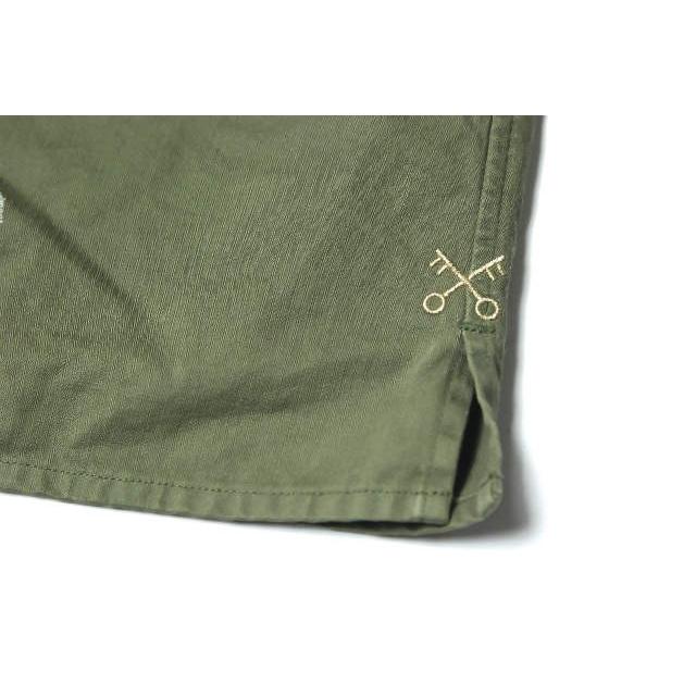 uniform experiment COTTON MINI HERRINGBONE L/S SAFARI SHIRT ヘリンボーンサファリシャツ UE-100021 2 ミリタリー ワッペン |  | 08