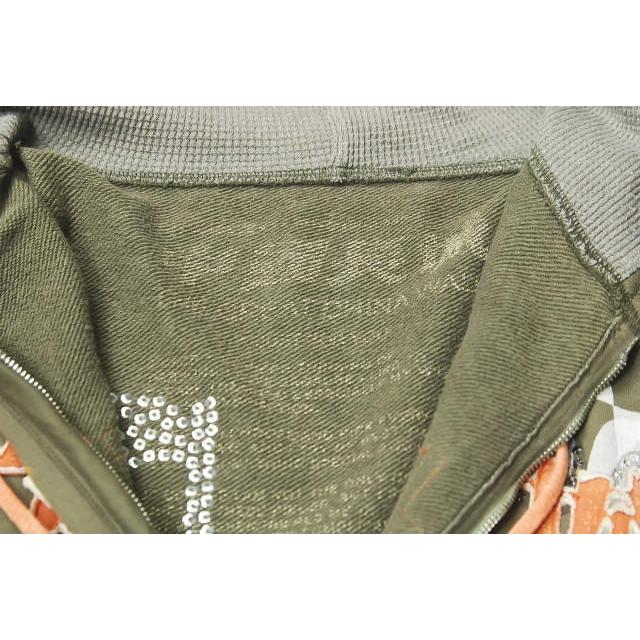 THE GREAT CHINA WALL 中国長城 ザ グレートチャイナウォール アメリカ製 リメイクジップアップパーカー L カーキ スウェット |  | 12