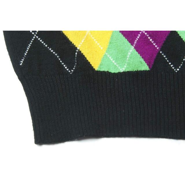 uniform experiment ユニフォームエクスペリメント アーガイルクルーネックニット UE-091071 1 ブラック セーター トップス |  | 06