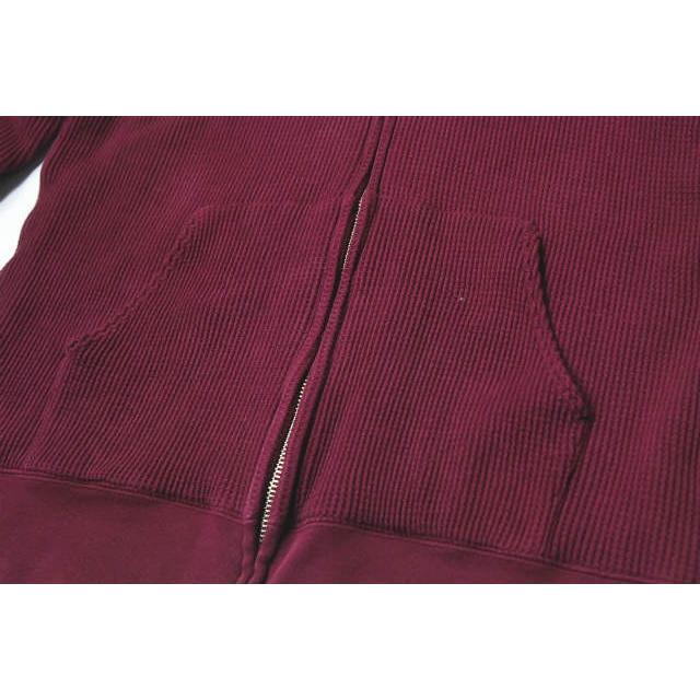 TENDERLOIN テンダーロイン 日本製 T-THERMAL ZIP PARKA ヘビーウェイトサーマル ジップアップパーカー M ボルドー スウェット |  | 05
