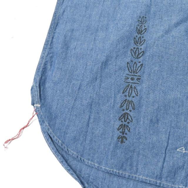 SALTWATER COWBOY ソルトウォーターカウボーイ 日本製 DOODLE BD SHIRTS 刺繍＆プリント シャンブレーBDシャツ S ブルー 長袖 Sunny Sports トップス |  | 10