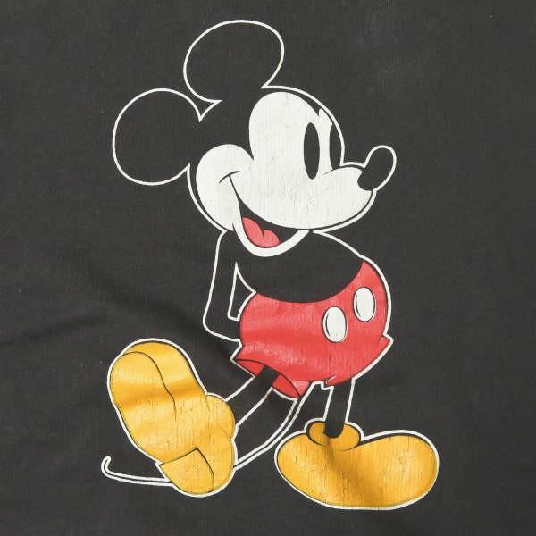 アンユーズド ディズニー UNUSED x Disney 別注 日本製 15SS MICKEY MOUSE SWEAT SHIRT ミッキーマウスクルーネックスウェット US0931 00 ブラック レディース |  | 04