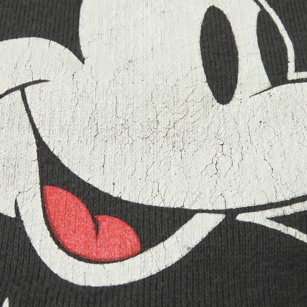 アンユーズド ディズニー UNUSED x Disney 別注 日本製 15SS MICKEY MOUSE SWEAT SHIRT ミッキーマウスクルーネックスウェット US0931 00 ブラック レディース |  | 06
