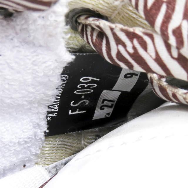 ア ベイシング エイプ A BATHING APE BAPESTA 88 MID ベイプスタ ハイカットスニーカー FS-039 US9(27cm) ホワイト/ブラウン/ゴールド スニーカー |  | 15