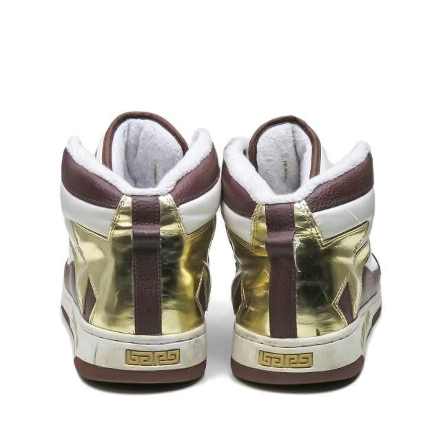 ア ベイシング エイプ A BATHING APE BAPESTA 88 MID ベイプスタ ハイカットスニーカー FS-039 US9(27cm) ホワイト/ブラウン/ゴールド スニーカー |  | 02