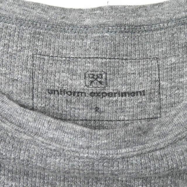 ユニフォームエクスペリメント uniform experiment 日本製 ORGANIC ULTIMATE COTTON WAFFLE RIBBED CREW NECK CUT&SEWN ワッフルカットソー UE-101063 2 |  | 03