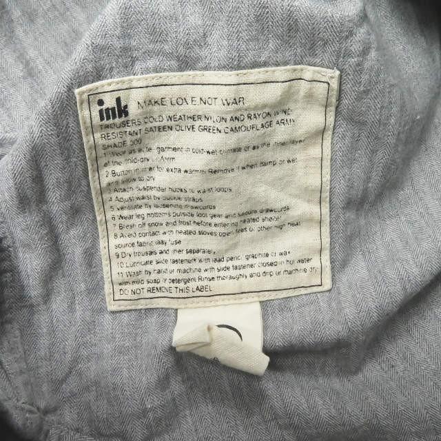 インク ラル ink x lalu 別注 リメイクアフガンチェックシャツ 21111 1 アッシュグレー 長袖 コットン/リネン ヘリンボーン トップス |  | 05