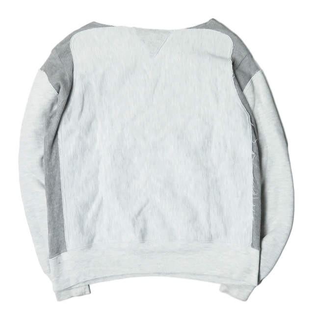 インク ink 日本製 Remake Sweat Shirts “BEASTIE BOYS” ドッキングリメイクスウェット M グレー トレーナー 解体 再構築 1点物 トップス |  | 01