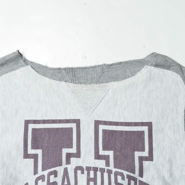 インク ink 日本製 Remake Sweat Shirts “BEASTIE BOYS” ドッキングリメイクスウェット M グレー トレーナー 解体 再構築 1点物 トップス |  | 02