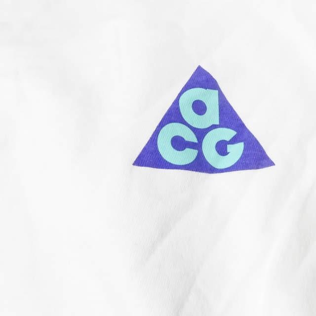 ナイキ エーシージー Nike Acg Lunatic Fringe S S T Shirt ロゴプリントtシャツ 100 M ホワイト Join The Lunatic Fringe トップス J2867 Loopヤフーショッピング店 通販 Yahoo ショッピング