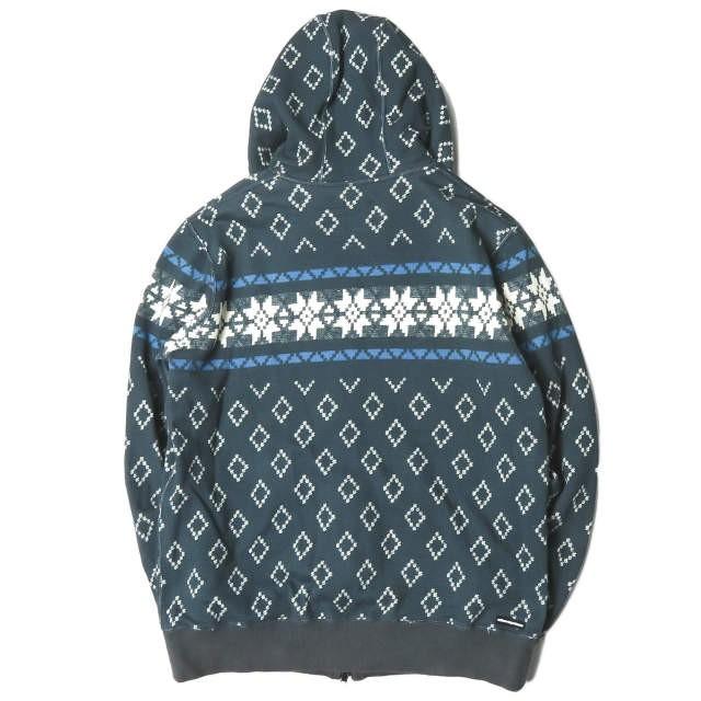 ユニフォームエクスペリメント uniform experiment NORDIC PRINT ZIP-UP SWEAT PARKA ノルディックプリント ジップアップスウェットパーカー UE-123082 3(L) |  | 01