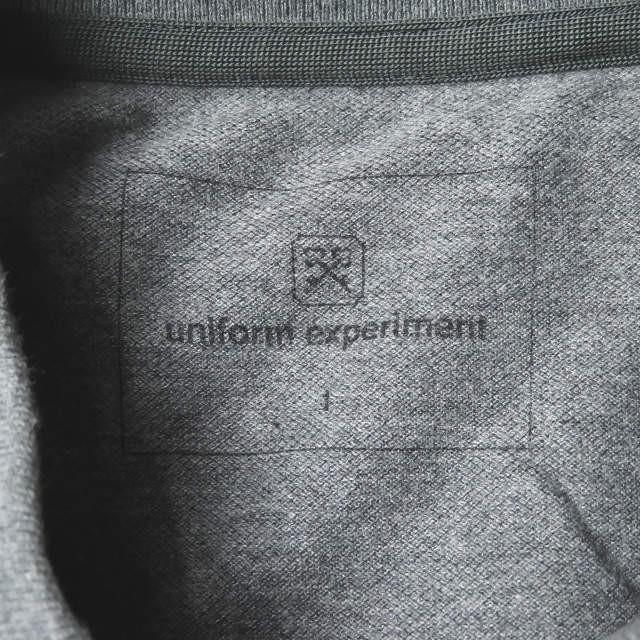 ユニフォームエクスペリメント uniform experiment 日本製 COTTON SEED STITCH BORDER S/S POLO ボーダー鹿の子ポロシャツ UE-110067 1 グレー 半袖 トップス |  | 02