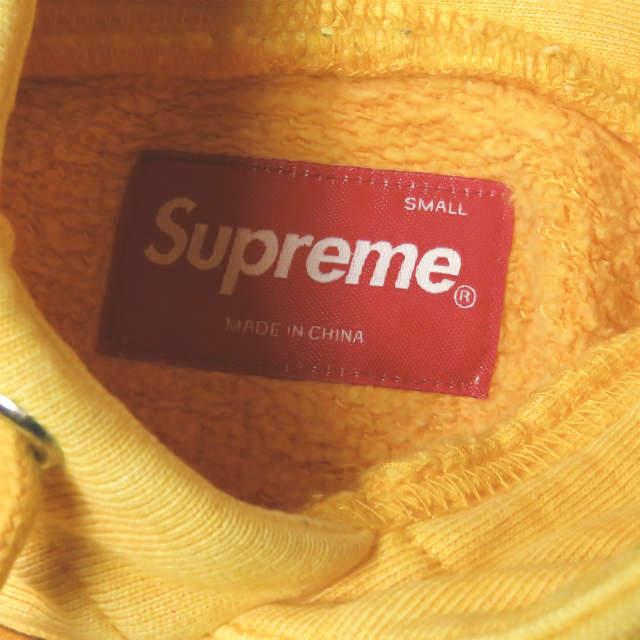 Supreme シュプリーム 17SS Overdyed Hooded Sweatshirt オーバーダイ スウェットプルオーバーパーカー S イエロー ロゴ刺繍  ☆☆j2903 |  | 02